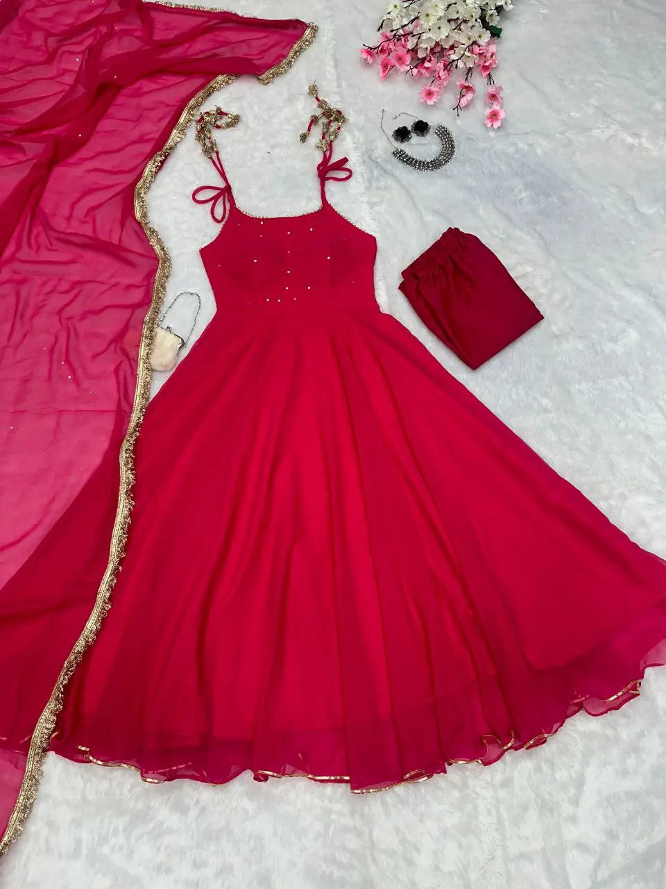 Georgette Anarkali Suit NextBuy