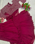 DESIGNER PARTY WEAR LAHENGA WITH STICH BLOUSE WITH EMBROIDERY CODING WORK (FULLY STICHED) NextBuy