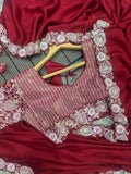 DESIGNER HEAVY EMBRODERY WORK FULLY STICHED BLOUSE SAREE NextBuy