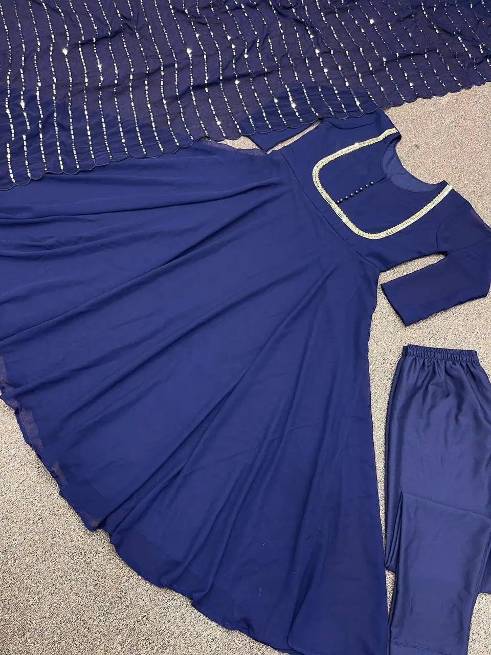 ANARKALI GOWN-BOTTOM WITH DUPATTA NextBuy