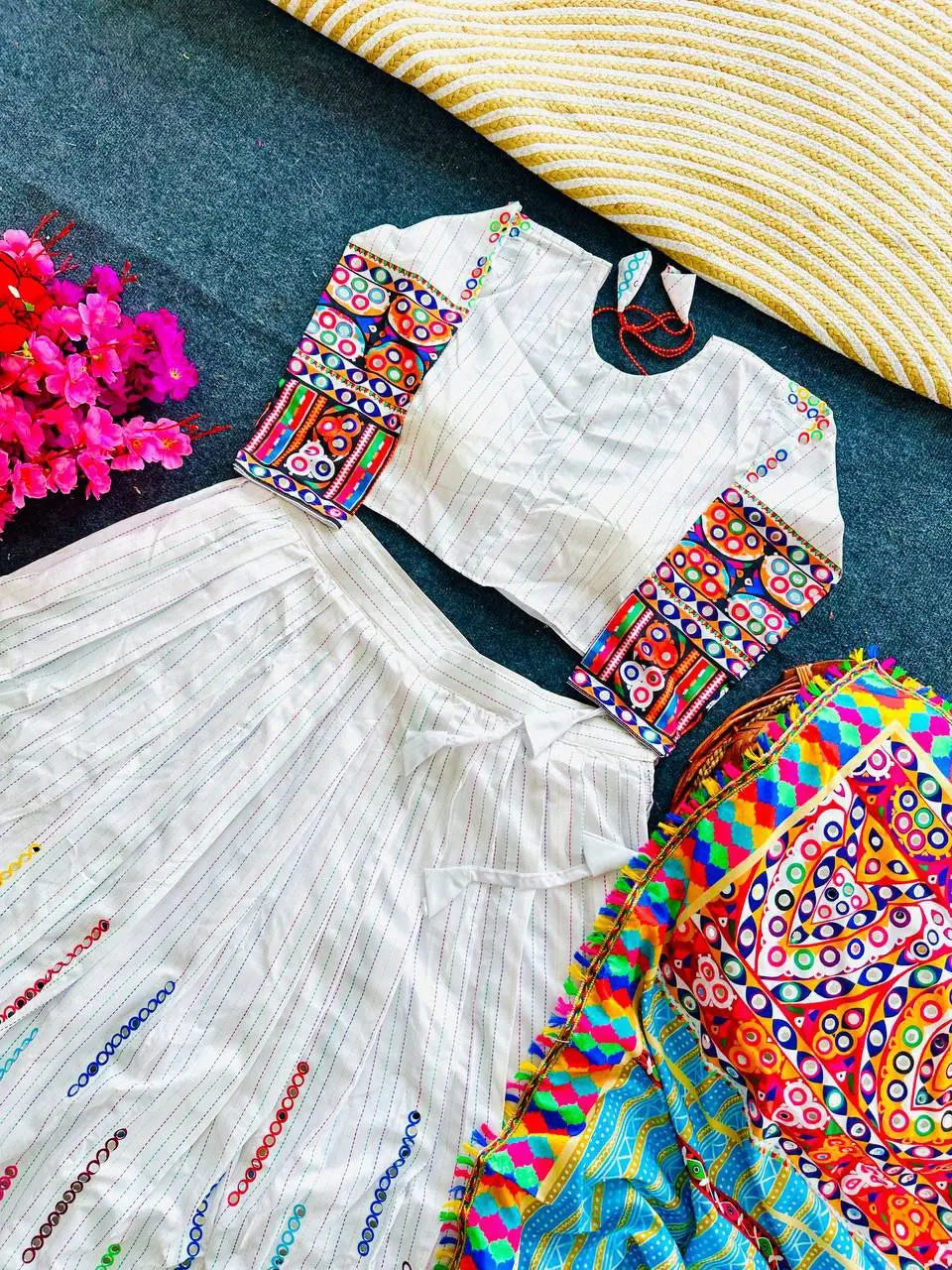 LEHENGA CHOLI WITH REAL MIRROR WORK NextBuy