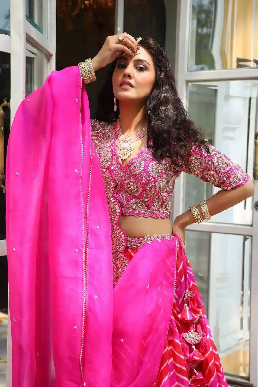 Embroidery Work Lehenga Choli (Full Stitched) NextBuy