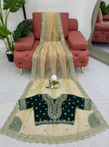 Elegant Designer Saree with Saree Blouse Designs & Sequins Work – Blouse in Mono Bengali Silk NextBuy