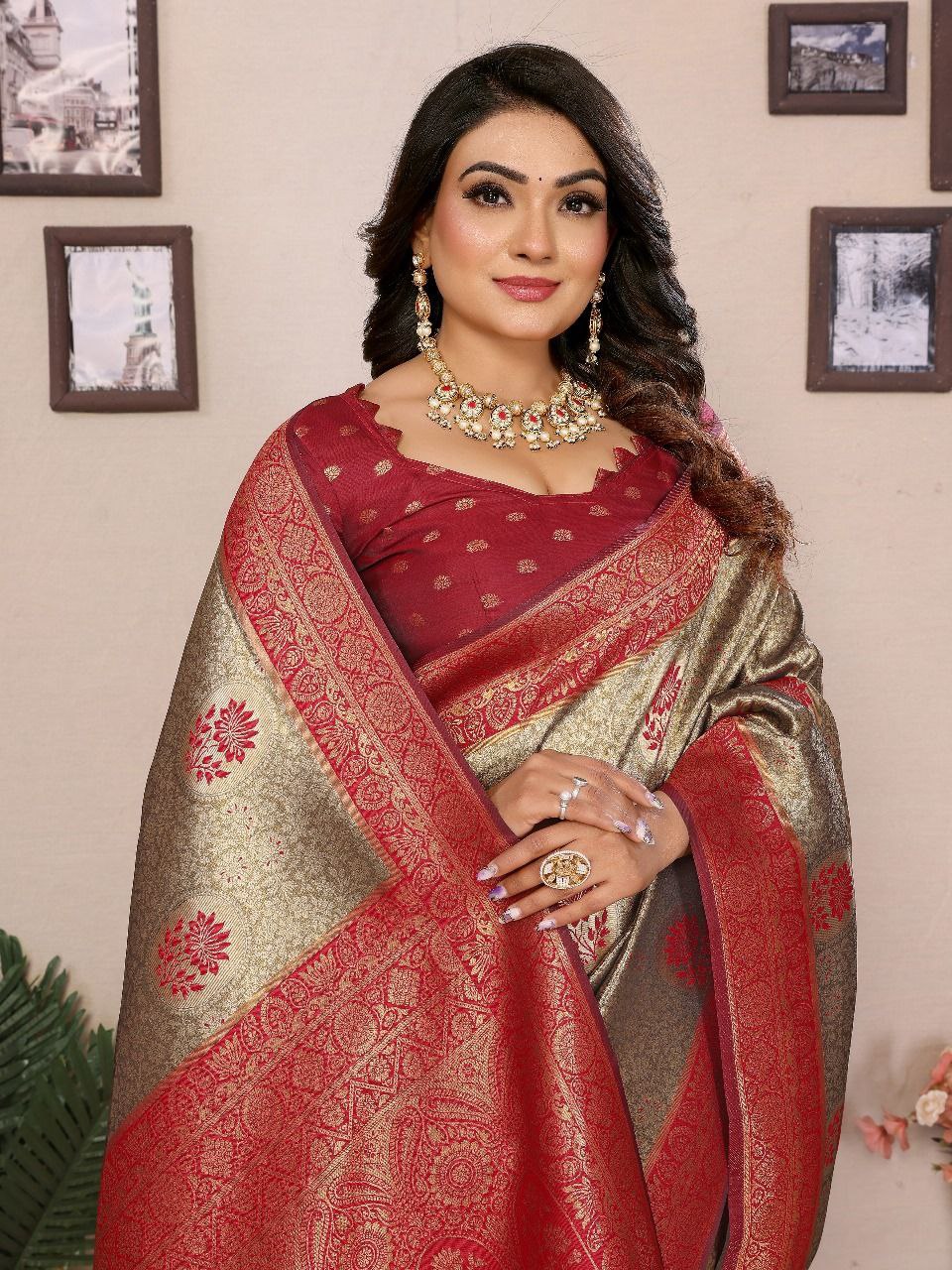 Tissue Silk Sarees - Elegant Handloom Zari Weaving Collection NextBuy