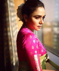 Silk Saree With Beautiful Zari Work - NextBuy