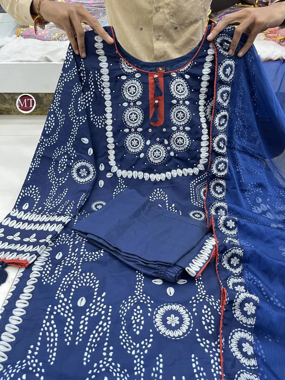 Blue Printed Suit Set NextBuy