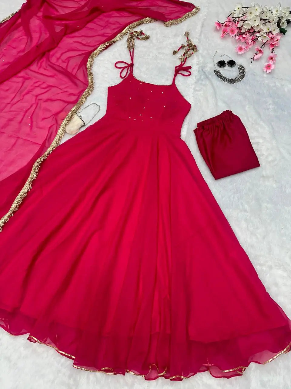 Georgette Anarkali Suit NextBuy