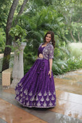 Pure Chinnon With Rich Embroidered Sequins Work (Full-Stitched) NextBuy
