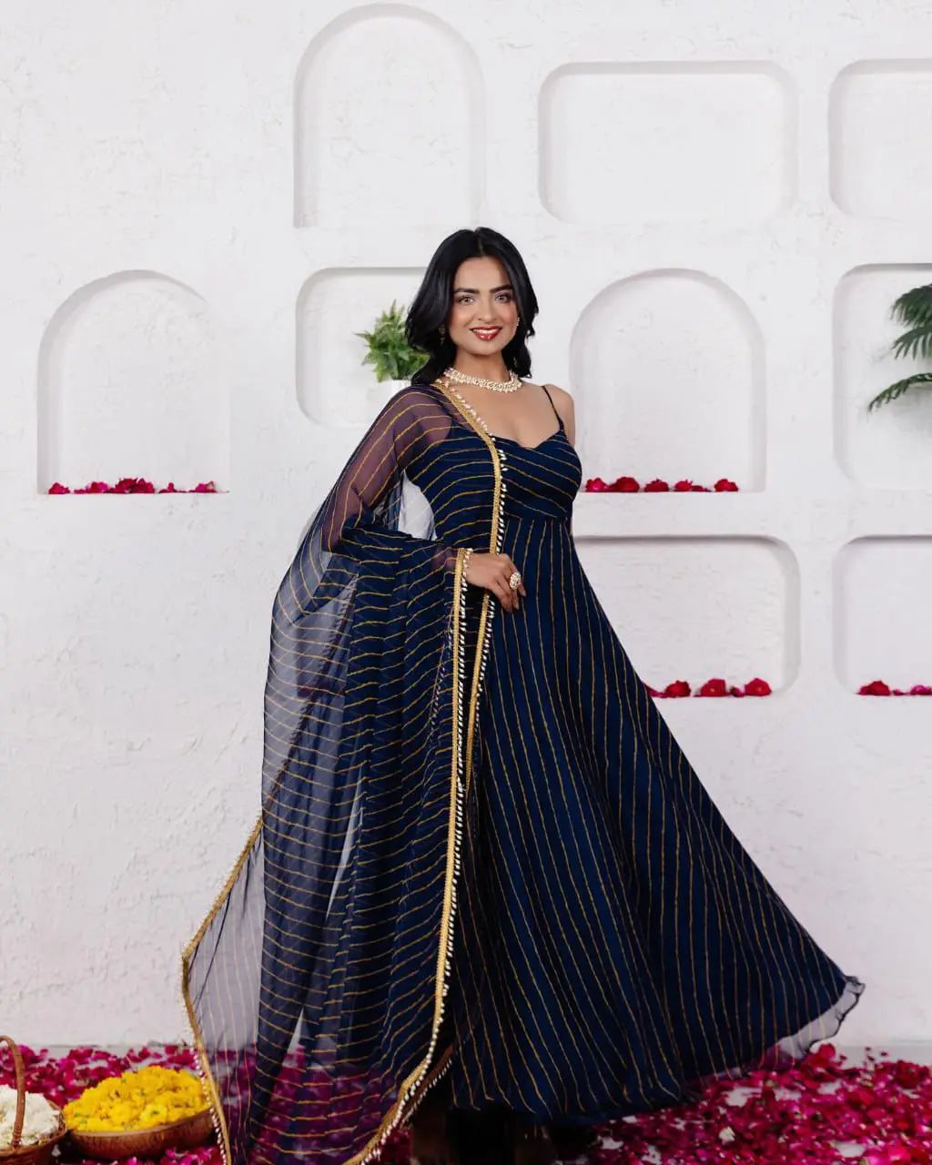 Digital printed Georgette Anarkali Suit With Huge Flair NextBuy