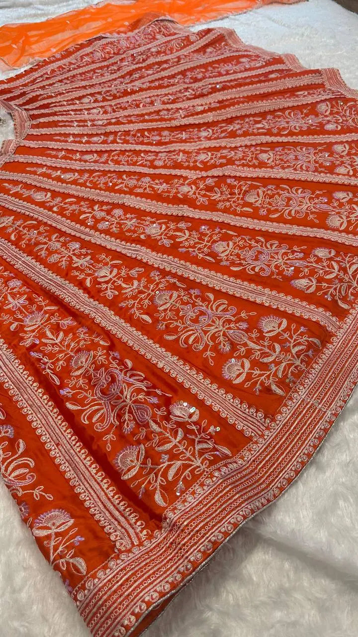 The Traditional Elegance And Modern Style The Vibrant Color Lehenga NextBuy