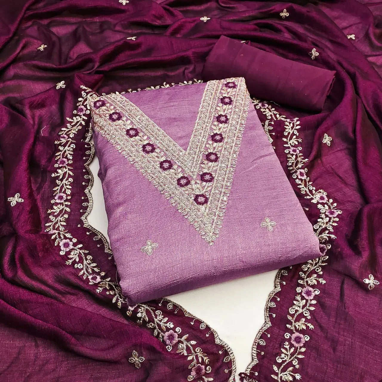 VICHITRA SILK WITH MULTI SQUANCE WORK NextBuy