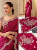 Vichitra Silk Embroidery Saree NextBuy