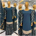 Heavy Faux Georgette With Embroidery Sequence Work with Sleeve and Heavy Lace Work NextBuy