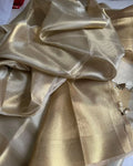 Launching: Nayanthara-Inspired Golden Banarasi Handloom Tissue Silk Saree NextBuy