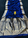 Pure Silk Saree With Pure Gold Jari Wewing Work With Running Blouse - NextBuy