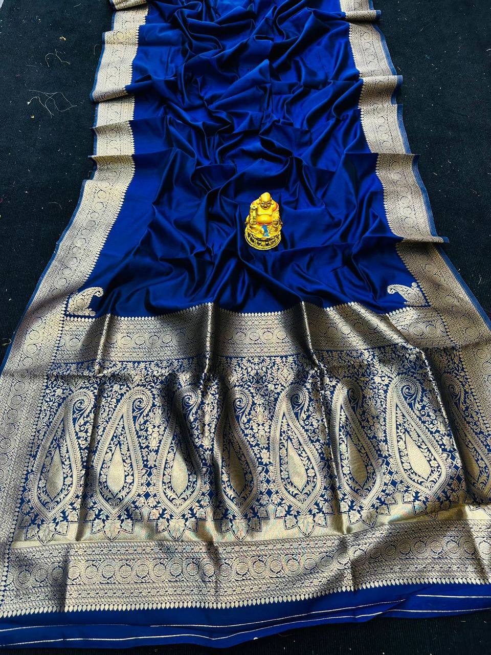 Pure Silk Saree With Pure Gold Jari Wewing Work With Running Blouse - NextBuy