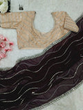 Pure Blooming Silk Georgette Saree With Sequence Design NextBuy
