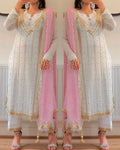 Summer Special Designer Party Wear Long Pakistani Suit - Fancy Embroidery & Sequence Work NextBuy