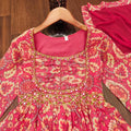 Plus size multicoloured Anarkali suit available up to size 8XL