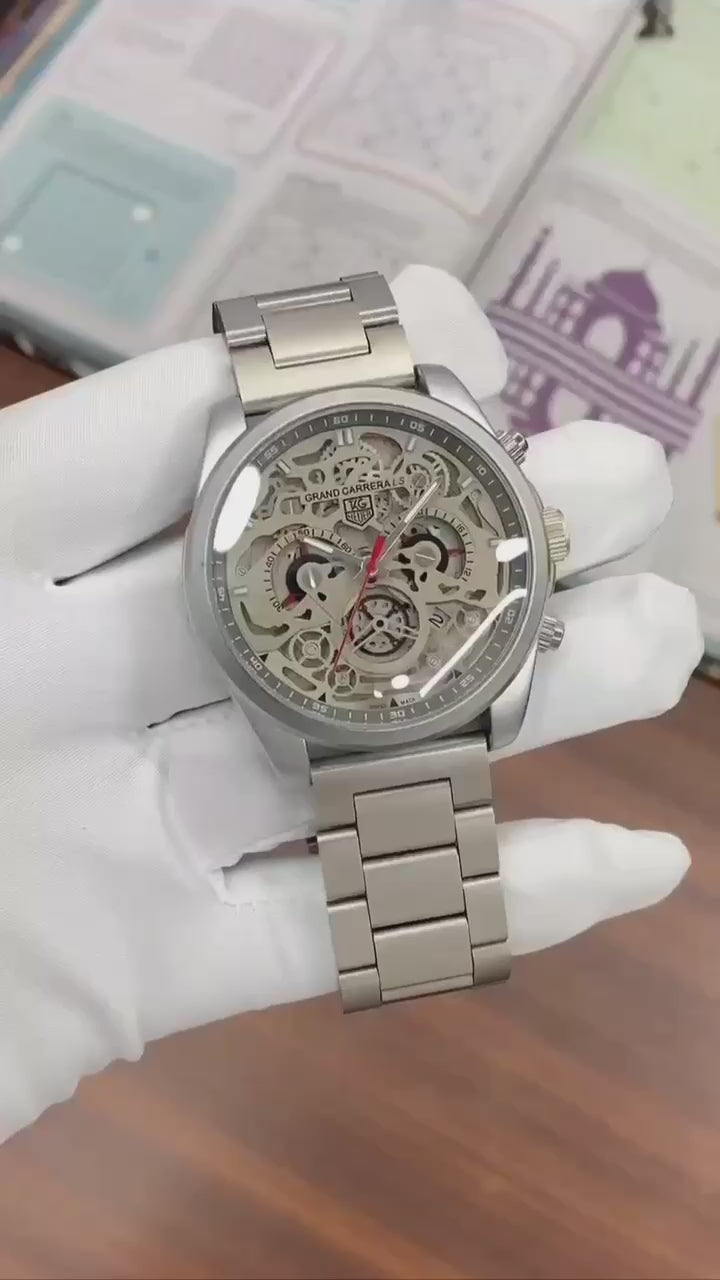 Stainless steel matte finish men’s watch