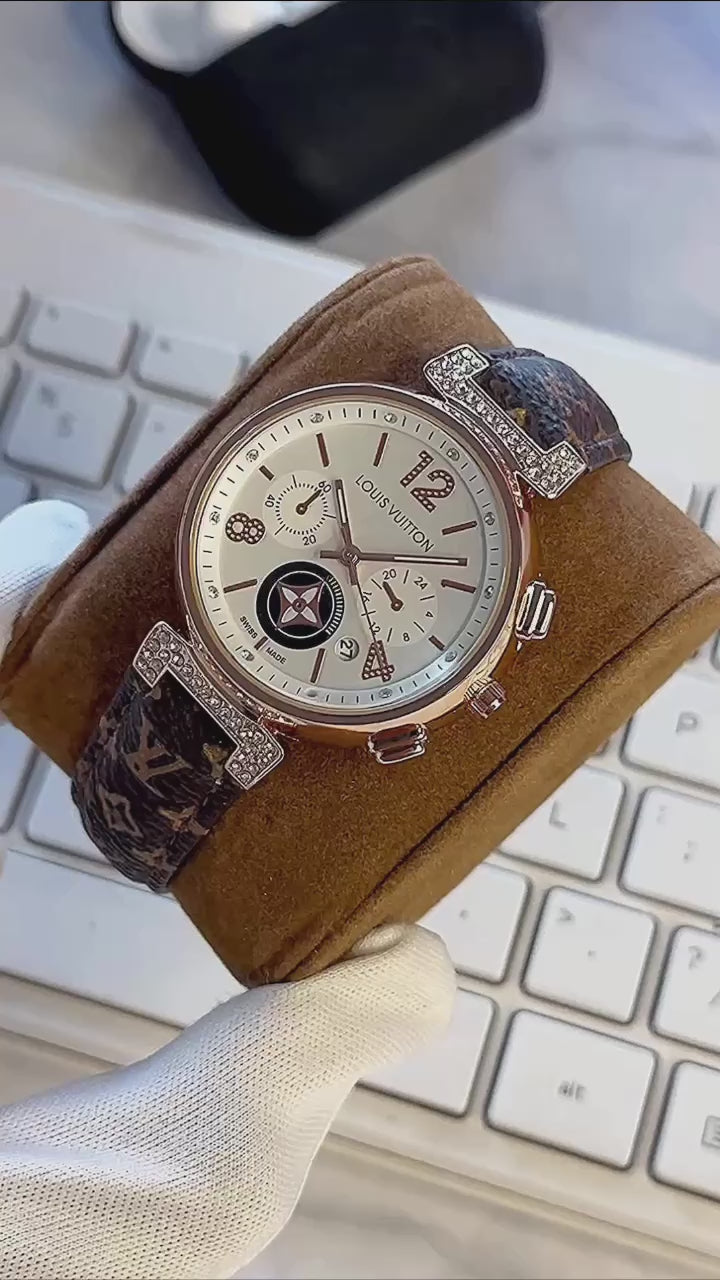 Elegant women’s branded wristwatch