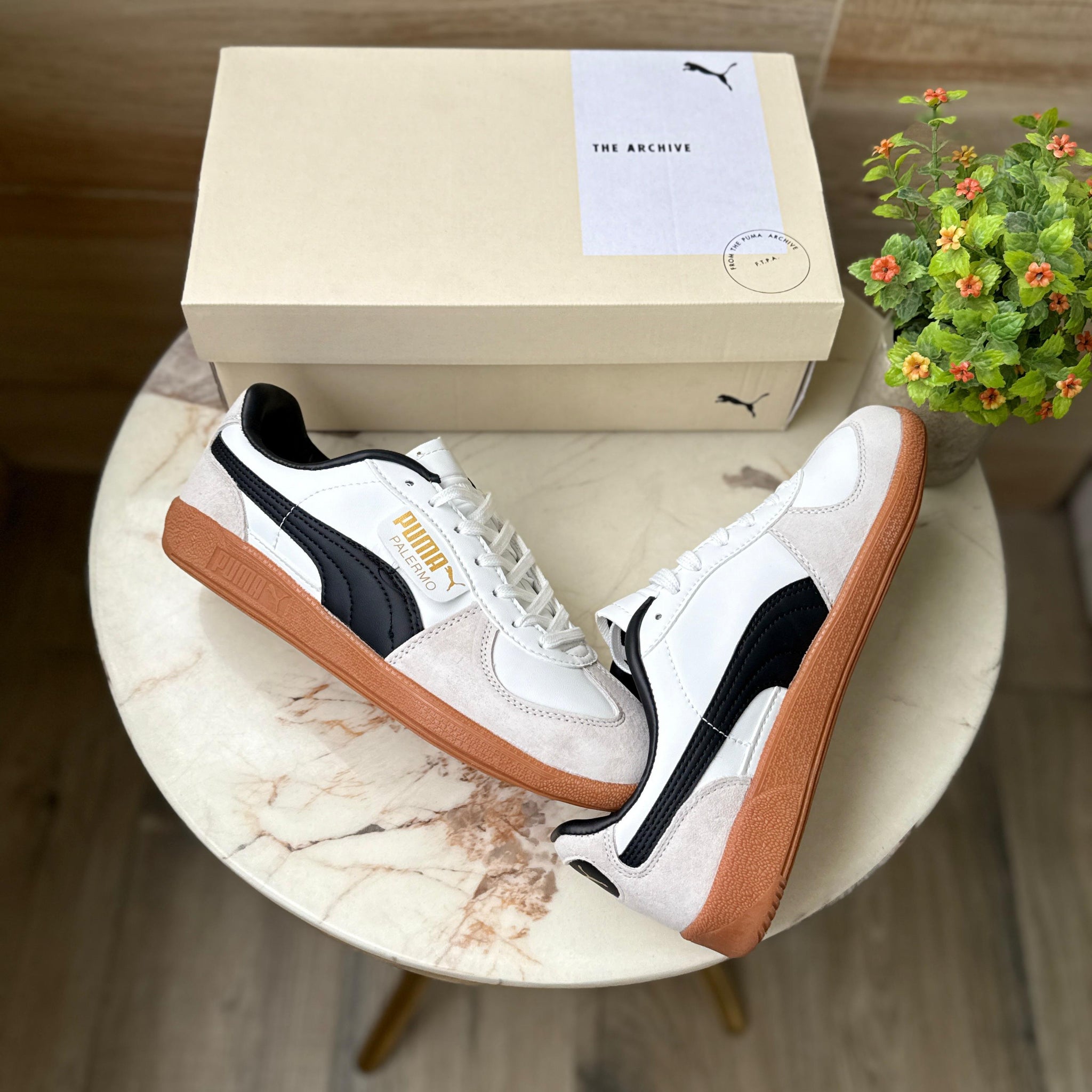 Puma Palermo OG White First Copy Sneakers – Side View