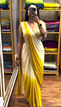 Super Trending Embroidery Cording Work Ready-to-Wear Saree NextBuy