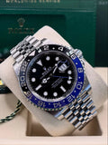 Rolex GMT Batgirl Automatic Watch Black Blue Bezel