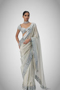 saree border with real mirror detailing