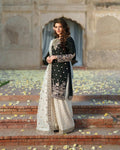 Elegant ethnic suit with plazzo and dupatta