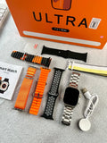 Smartwatch with 7 premium interchangeable straps for customization