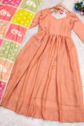 Back view of shimmer Anarkali dress