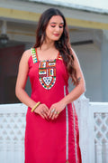 Roman silk women's dress front view