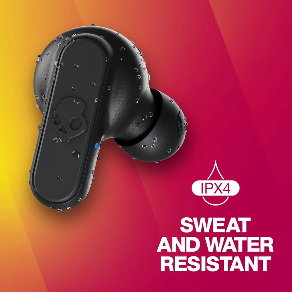 Close-up of Skullcandy Dime earbuds design
