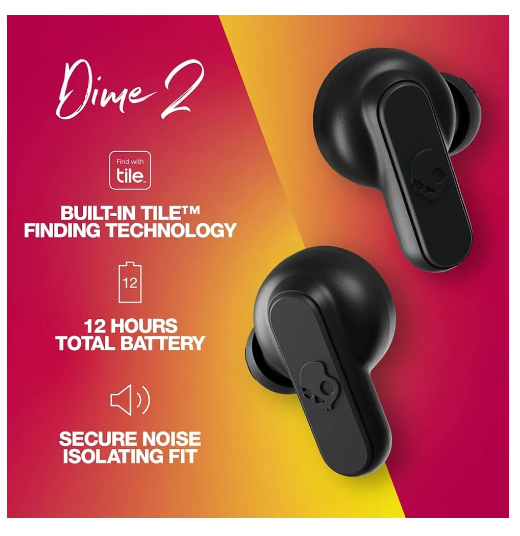 Skullcandy Dime true wireless earbuds in black