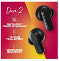 Skullcandy Dime true wireless earbuds in black
