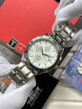 Silver strap Tissot watch for men