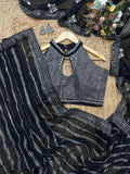 Designer blouse with sequin embroidery