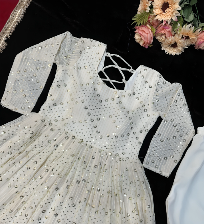 Stitched Georgette Formal Dress Set