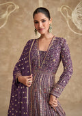 Stitched georgette kurta with santoon lining