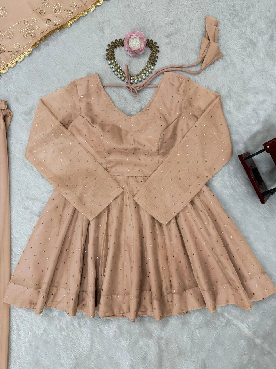 Tabby Organza Suit Front View