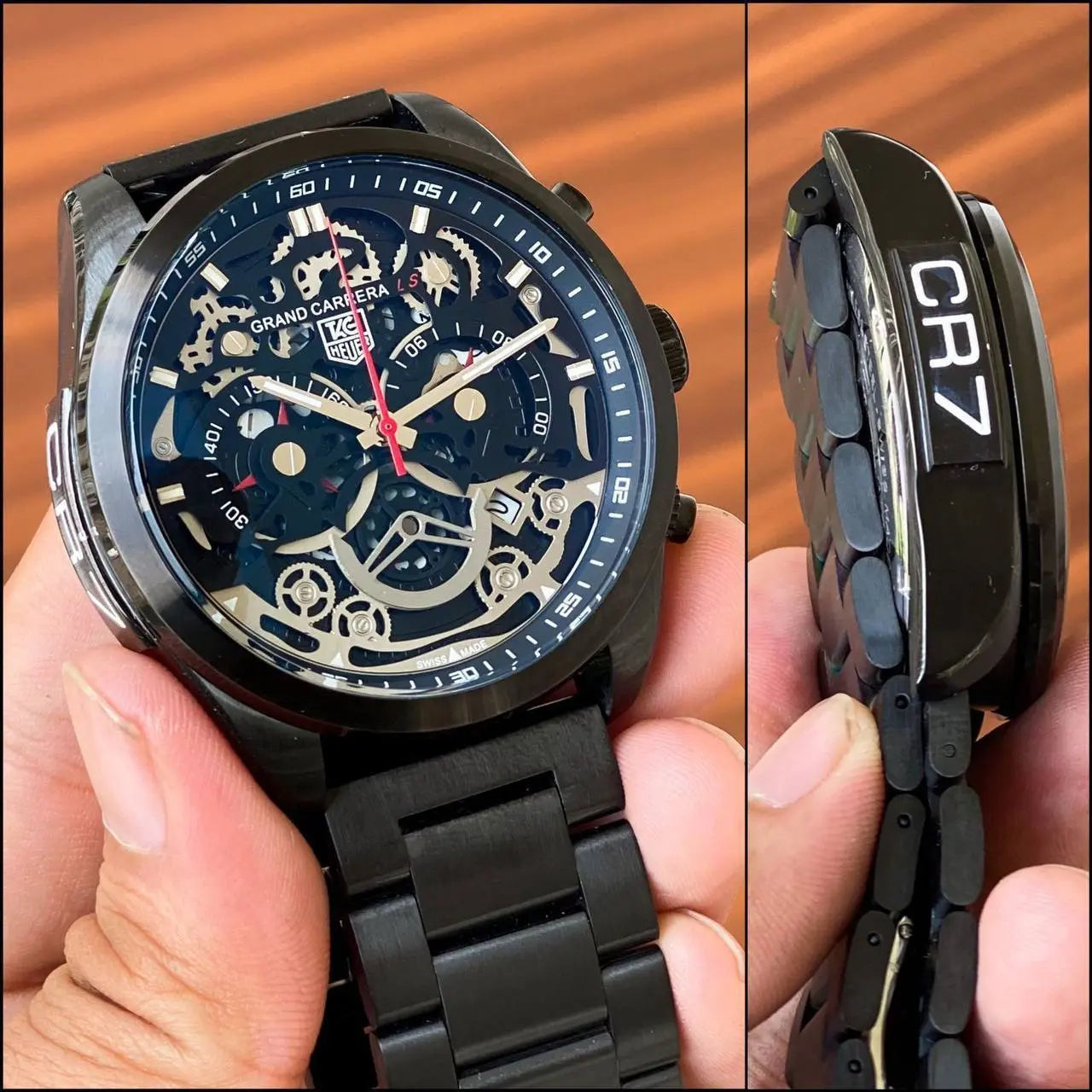 Grey dial men’s watch with date function
