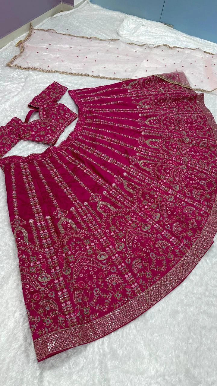 Designer net dupatta with sequins