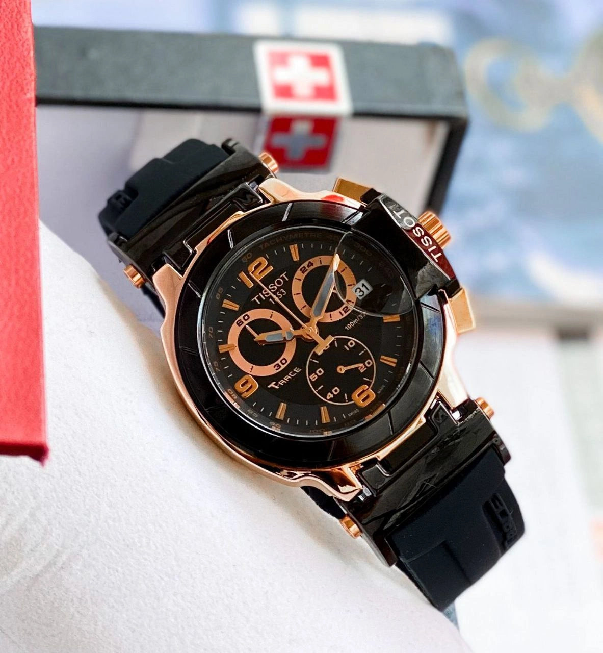 Tissot T-Race stopwatch feature