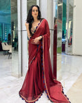 Traditional Indian saree with embroidery