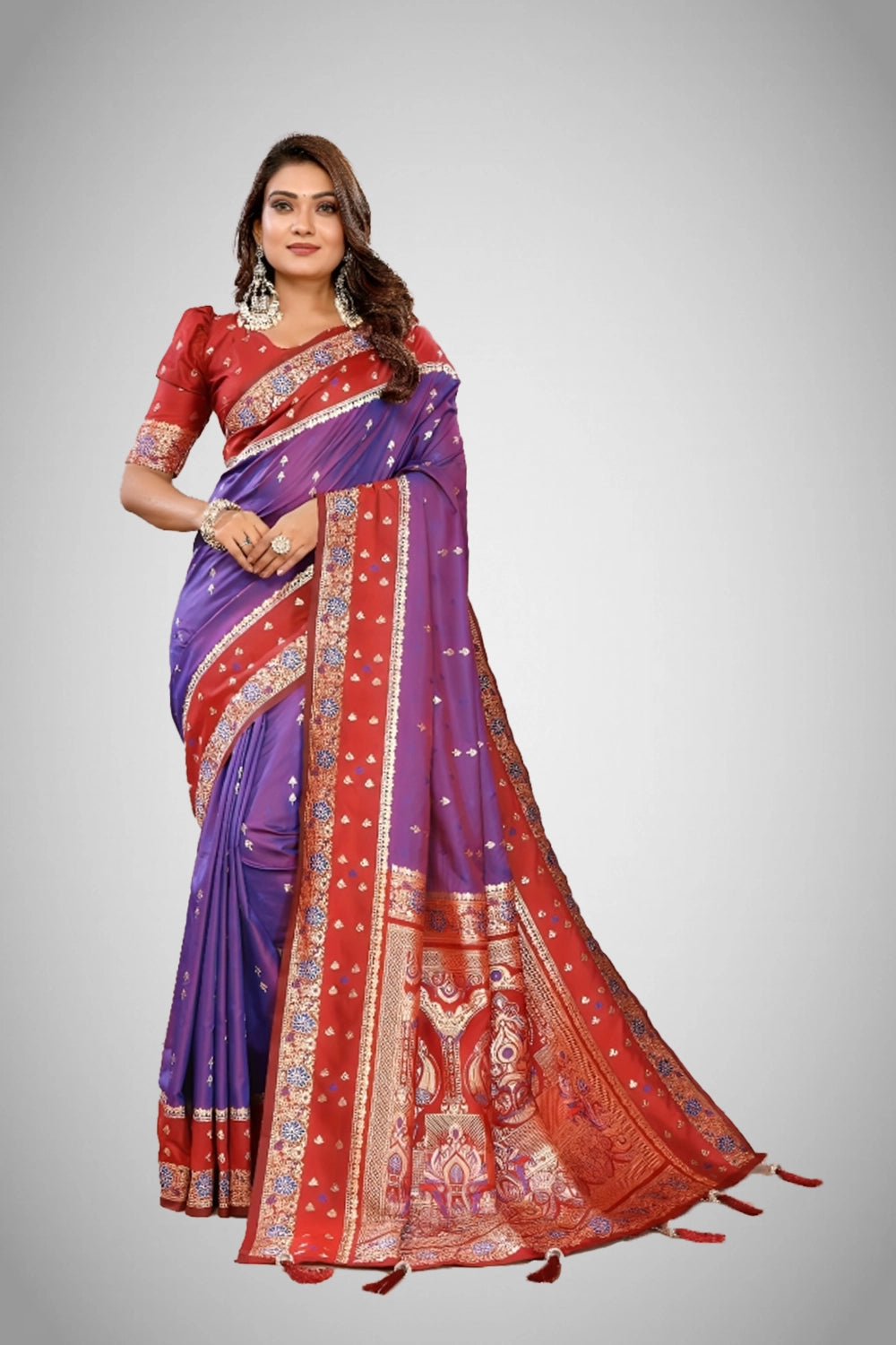 Festive wear Kalamkari silk saree design