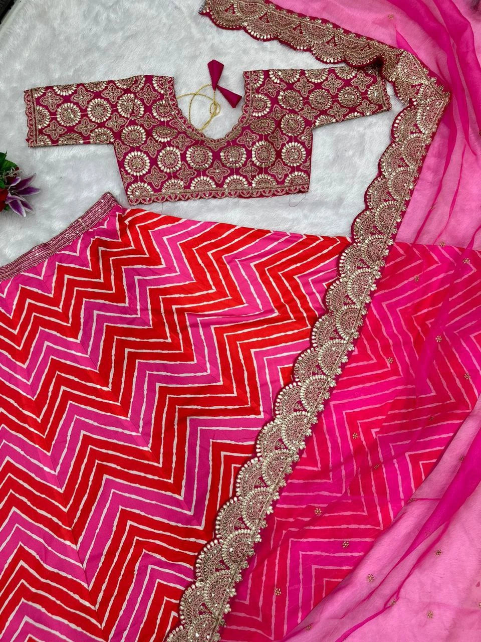 Digital printed lehenga for festive wear