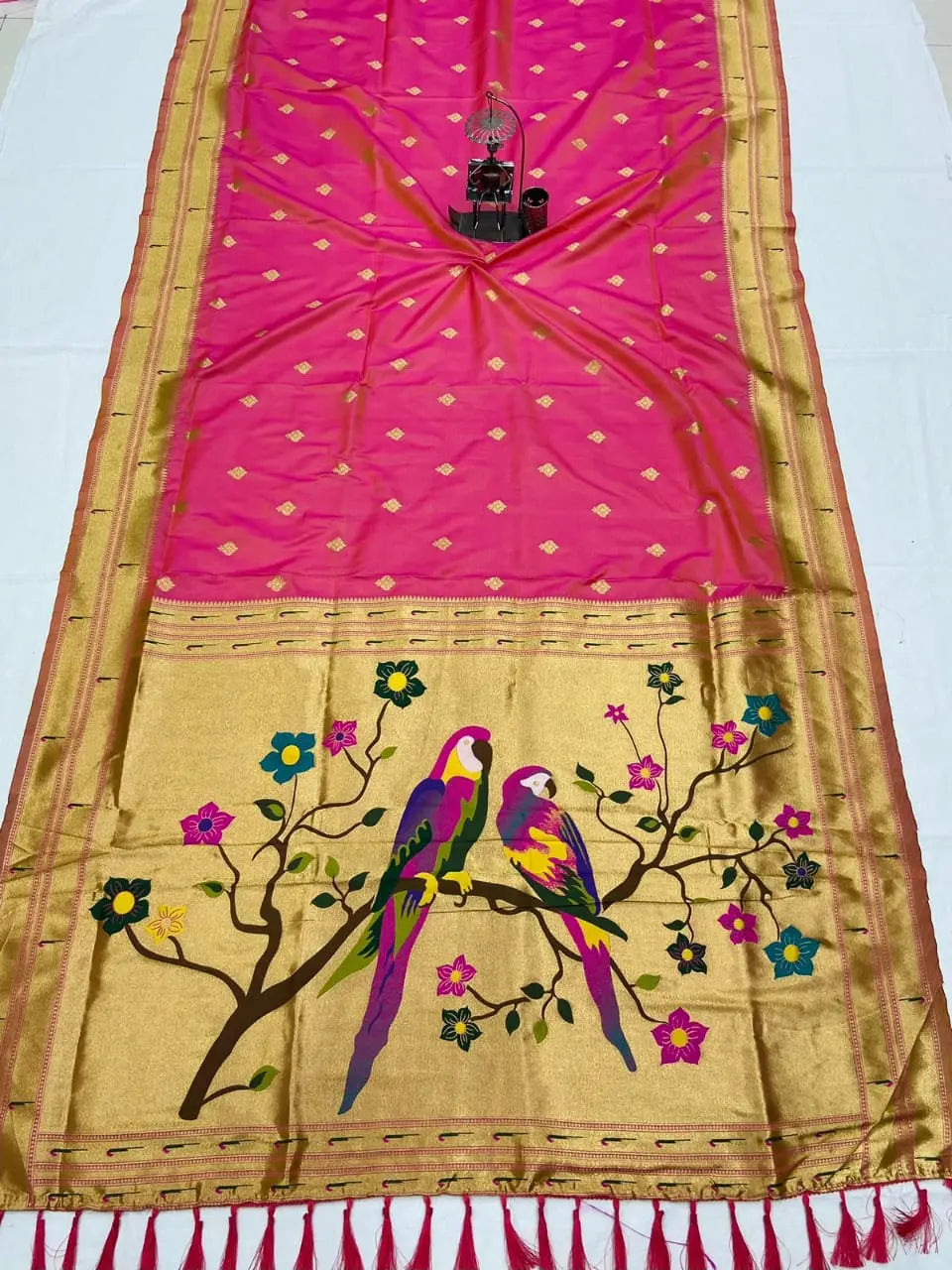 Paithani Saree with Woven Border and Pallu