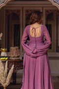 Plum traditional Anarkali for women