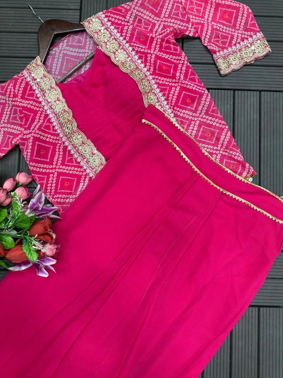 Trendy Ethnic Dhoti Style Sharara Outfit for Festive Wear